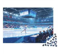 Pista de Patinaje Artístico Puzzle de 1000 Piezas Papel para Adultos Competencia Deportiva Internacional Relajación Decoración Regalo 52x38cm/1000pcs