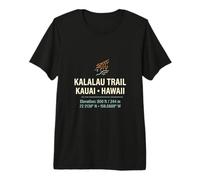 Pista de Senderismo desafiante Kalalau-Trail Camiseta Premium