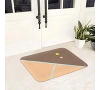 Pista de Tenis 3D con Bola rebotadora, Felpudo, Alfombra, Alfombra de Suelo, Alfombra raspadora de Arena para Entrada a la Cocina, Alfombrillas para los pies-60x90cm