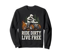 Pista de Tierra Todoterreno Quad Racing ATV Rider de Cuatro Ruedas Sudadera