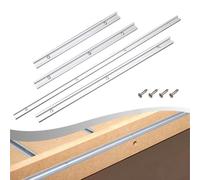 Pista en T de 34 x 12 para carpintería, construcción de aluminio para un deslizamiento fiable y alineación mejorada del proyecto (60 cm)