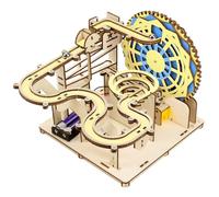 Pista mecánica eléctrica de madera, pista de acero eléctrica, experimento de energía dinámica para aula, grupo de enseñanza, juego de actividades científicas