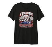 Pista Ovalada Stock Car Racing Vegas American Legend número 8 Camiseta Premium