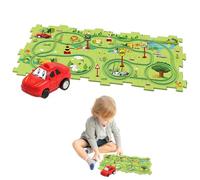 Pista para vagones de Tren, Juego de vagones de ferrocarril para niños | Kit de Juguete de Carreras para vagones de Tren para niños: de diseño