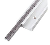 Pista TSlot de aluminio de 45 mm para carpintería LaserScaled TTrack de 40 cm, pista de inglete ajustable para sierra de mesa, enrutador, herramienta de carpintería de precisión