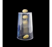 Pistacho a través de vidrio Trucos mágicos Nueces Penetración Mago Mago Primer Plano Escenario Ilusiones Trucos Mentalismo Accesorios Comedia Accesorios