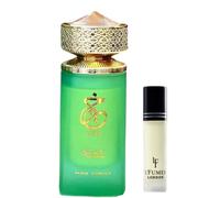 Pistacho de la esquina de Pars Khair Perfume EDP 3.4fl oz con 8 ml L'Humes Roll -On Capule de perfume Aceite Unisex - EDP y combo de aceite