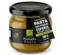 PISTACHOS NAZARIES Pasta de Pistacho 100% Puro Natural 180 g Mantequilla Pistacho Para Reposteria Helados Postres y Salsas Sin Azucares ni Aditivos Cultivo Propio Andalucia Español Sin Gluten Vegano