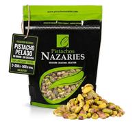 PISTACHOS NAZARIES Pelados Sin Cascara Sin Sal en Grano Natural 500 g 2x250 g Pistachos Españoles Frutos Secos Andaluces Cultivo Propio en Malaga Snack Saludable Aperitivo Reposteria Helado Bizcocho