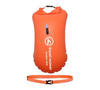Pistas de natación para aguas abiertas: flotador ligero y visible para un entrenamiento seguro, arrastre de natación con cinturón ajustable | Gran bolsa seca boya de natación para adultos, lo que