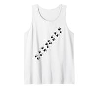 Pistas de patrón de pie Trail Dino Camiseta sin Mangas