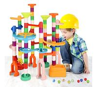 Pistas para canicas, 135 Piezas Circuito Canicas Marble Bloques de Construcción Pista de Bolas Laberinto de Canicas Juego de Canicas Juguetes Educativos para Niños Chico Chica Mayores de 3 Años