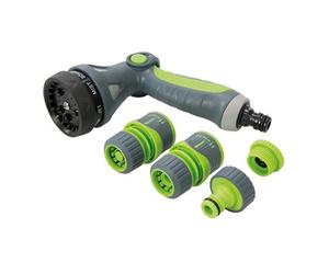 Pistola 5teilig Ducha para Jardín Cabeza de Rugido Inyección el Riego Boquilla
