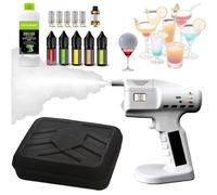 Pistola ahumadora para camareros, herramienta de ahumado en frío premium para cócteles de whisky, queso y recetas veganas, 5 sabores de aceites esenciales incluidos