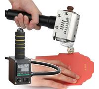 Pistola aplicadora de pegamento termofusible con 5 rodillos intercambiables, temperatura ajustable de 50 a 220 °C para manualidades, unión, reparaciones