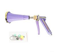 Pistola de acero inoxidable de alta presión para jardín, para uso agrícola, pulverizador de árboles frutales con boquilla ajustable, diseño ergonómico de 28 cm, construcción de latón y plástico