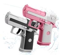 Pistola de Agua, 2 Piezas Juego de Pistolas de Agua para Niños, Water Pistol-a con 8-10 Metros de Larga Distancia, Mini Pistol-a de AGU-a de Plástico para Piscinas, Playas y Jardines