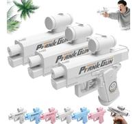 Pistola de agua bidireccional de broma, 3 pistolas de agua de broma desde la parte delantera y trasera, juguete divertido de broma para oficina y escuela 2025 (pistola de broma, 3 unidades, color