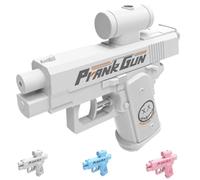 Pistola de agua bidireccional de broma, pistola de agua que puede rociar desde la parte delantera y trasera, reverso de doble cara, nueva pistola de agua bidireccional compulsiva para amantes de las