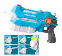 Pistola de agua de 800 ml para niños y adultos, alcance de 9-12 metros, potente lanzador de agua, Super Soaker, ideal para batallas de agua veraniegas en la playa o la piscina.