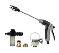 Pistola de agua de alta presión con rotación de 360 grados para lavado de coches y limpieza de jardín, amarillo (gris)