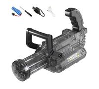 Pistola De Agua Eléctrica - 31×20,6×19,3 Cm Lanza Agua De Fuego Rápido con Efectos Destello Y Llama | Juguete para Niños, Batalla Aguaa, Diversión Al Aire Libre En Verano