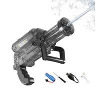 Pistola de agua eléctrica manual - Rociador de agua eléctrico para exteriores | Juguetes Acuáticos Para Niños Con Efectos De Flash Y Llamas | Pistola de Agusa de Tiro Rápido Fabricada en ABS, 31x20,6x