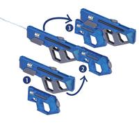 Pistola De Agua Eléctrica Wasserspritze Happy People MAX Liquidator 62cm Azul