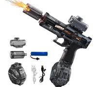 Pistola de Agua Electronica, Pistolas De Agua, Pistoa de Aga con Efectos Especiales Led Intermitentes, Juguete para Fiestas de Verano en La Piscina y La Playa