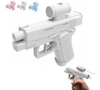 Pistola de Agua inversa, Pistolas de Agua Divertidas para Amigos, de inversas Que rocían por Delante y por detrás, de Creativas para batallas (Blanco)