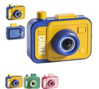 Pistola de agua para cámara de dos vías Prank con tiro hacia atrás, pistola de agua de 2 vías, artículo de broma para adultos, divertido gadget para fiestas para oficina y playa, verano (amarillo)