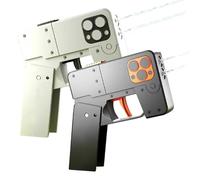 Pistola De Agua Portátil Con Forma De Teléfono Móvil, Pequeña Y Plegable, Juguete for Niños Con Doble Boquilla, Ideal for Juegos Al Aire Libre Y Deportes, Minipistola De Agua Manual for Piscina, Ideal