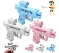 Pistola de agua Prank de dos vías, pistola de agua inversa para luchas creativas, juguete divertido de batalla, spray de frente y espalda (3 unidades)