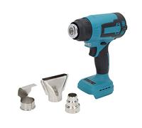 Pistola de Aire Caliente Inalámbrica Portátil de 18 V Calor Temperatura de 2 Niveles 380 ℃ Mecanismo de Seguridad Doble Máximo Manos Libres con Boquilla Difusora de Aire del Concentrador Reflector