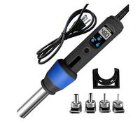 Pistola de aire caliente portátil 450 W, estación retrabajo con pantalla LCD, pistola calor, secador pelo, temperatura ajustable, herramientas soldadura IC SMD BGA(8508-B)