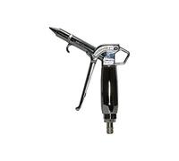 Pistola de aire de alto rendimiento »Typhoon pro», aluminio cromado, PN máx. 10 bar, boquilla para acopladores NW 7,2
