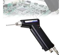 Pistola de aire ionizante mano,Equilibrio iones eliminador estático con boquilla extraíble,Vientos fuertes/alarma anormal/luz indicadora funcionamiento LED,para eliminación polvo industrial(D)
