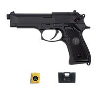 Pistola de Airsoft 92 AEP Negra eléctrica (6mm) | Arma saigo Tipo Beretta 92 + maletín y Bolas