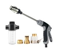Pistola de alta presión Powerjet de agua, potente limpiador de alta presión para cualquier manguera de jardín, turbo, limpiador de alta presión ajustable para cualquier manguera de jardín