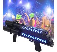 Pistola de atmósfera, Cañón de confeti inalámbrico, Confeti electrónico, Pistola de saludo electrónica de escenario de tres disparos, Confeti de boda Conserje Pistola de atmósfera de flores