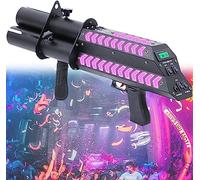 Pistola de atmósfera de boda de saludo de tres disparos multicolor inalámbrica Pistola de atmósfera colorida eléctrica de conserje multicolor adecuada for DJ, discotecas, bodas