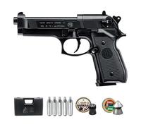Pistola de balines Beretta M92 FS Negra CO2 | Arma de Aire comprimido semiautomática para perdigones Calibre 4,5mm