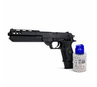 Pistola de bolas XL 34,5 cm, diseño realista, incluye 400 bolas de colores surtidos, ocio +18 años