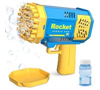 Pistola de Burbujas, Pistola de Burbujas para Niños, Juguete de Verano, Actividad al Aire Libre, Regalo de cumpleaños, Azul