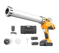 Pistola de calafateo de salchichas de cartucho eléctrico Pistola de calafateo inalámbrica Pistola de calafateo con batería de iones de litio de 21V Pistola de calafateo de sellador de 20 oz / 600ml