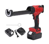 Pistola de calafateo eléctrica de litio de 6 velocidades con luz LED para cartuchos de sellador y adhesivo de 10 oz y 300 ml Herramienta inalámbrica profesional y doméstica