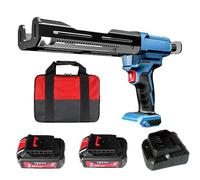 Pistola de calafateo inalámbrica de 12 V con empuje de 8000 N, aplicador eléctrico doble de epoxi con batería, dispensador automático de pegamento en barra para sellado de azulejos y ventanas.