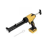 Pistola de calafateo inalámbrica para Dewalt, aplicador de sellador de silicona eléctrico para cartuchos de 300ml con 6 velocidades ajustables y pantalla digital y luz LED y antigoteo para el llenado