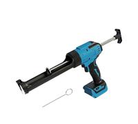 Pistola de calafateo inalámbrica para Makita 18V, aplicador de pistola de sellador de silicona eléctrica para cartuchos de 300ml con 6 velocidades ajustables y pantalla digital y luz LED y anti-goteo