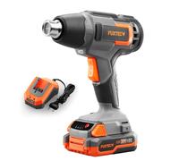 Pistola de Calor a Batería de 20V FX-E1HLP20 FUXTEC - con Batería de 2Ah y Cargador de 2,4A